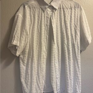 Classic White Button Up Shirt